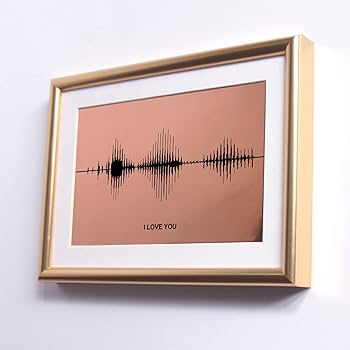Amazon.com: I Love You Soundwave Art - Bronze Visible Voice Print